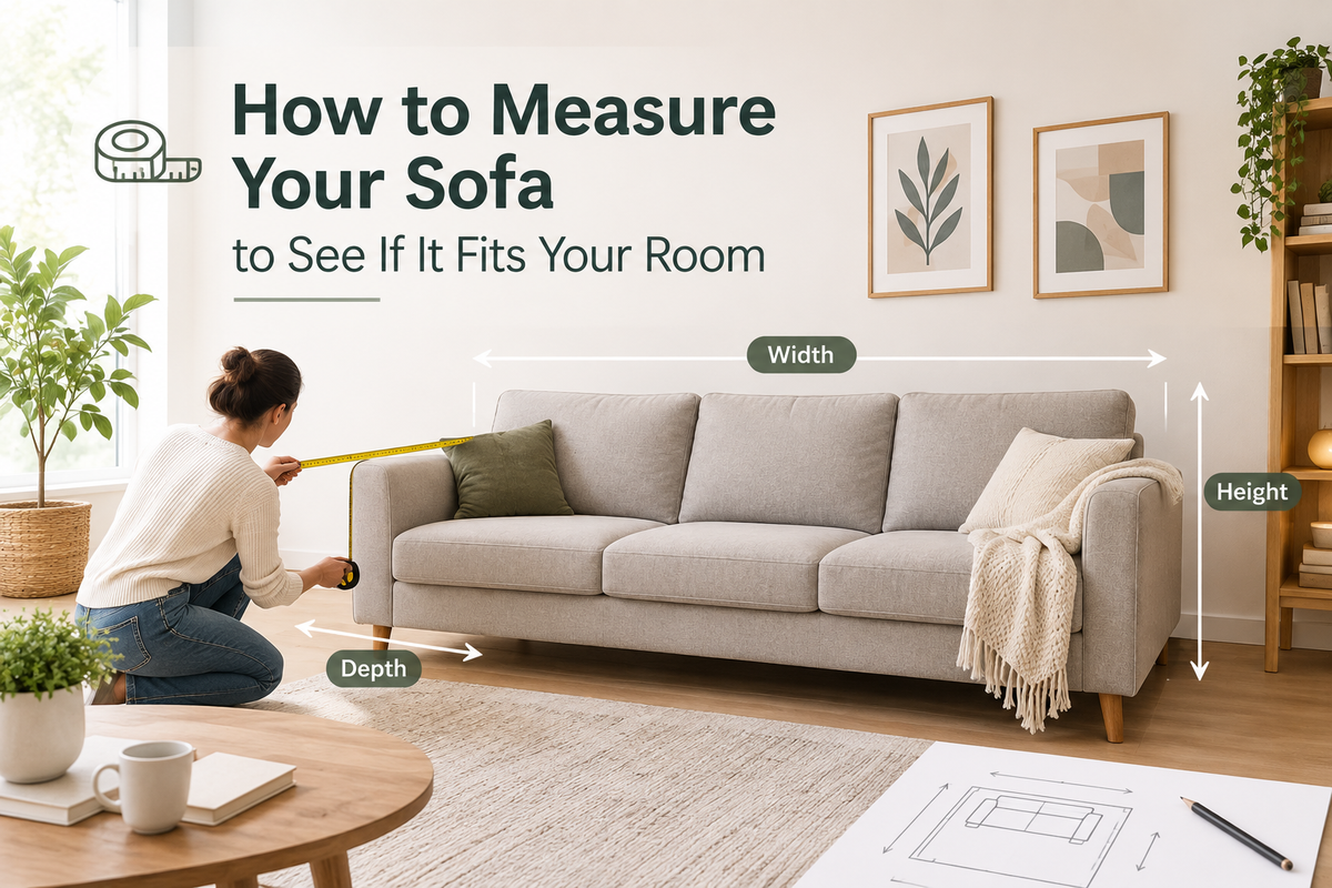 How to Measure Your Sofa to See If It Fits Your Room